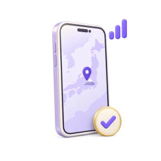 Illustration of a connected phone showing a map