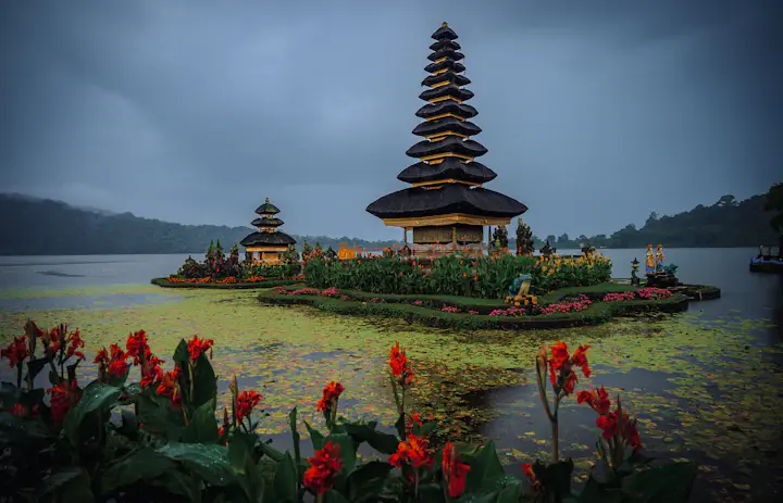 Ulun Danu Beratan Tempel, Bali, Indonesien